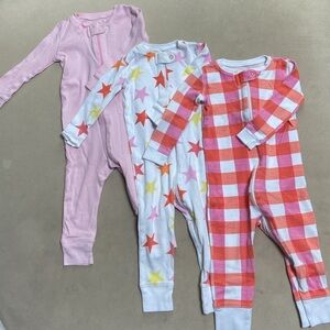 Primary Zip Up Romper Pajamas